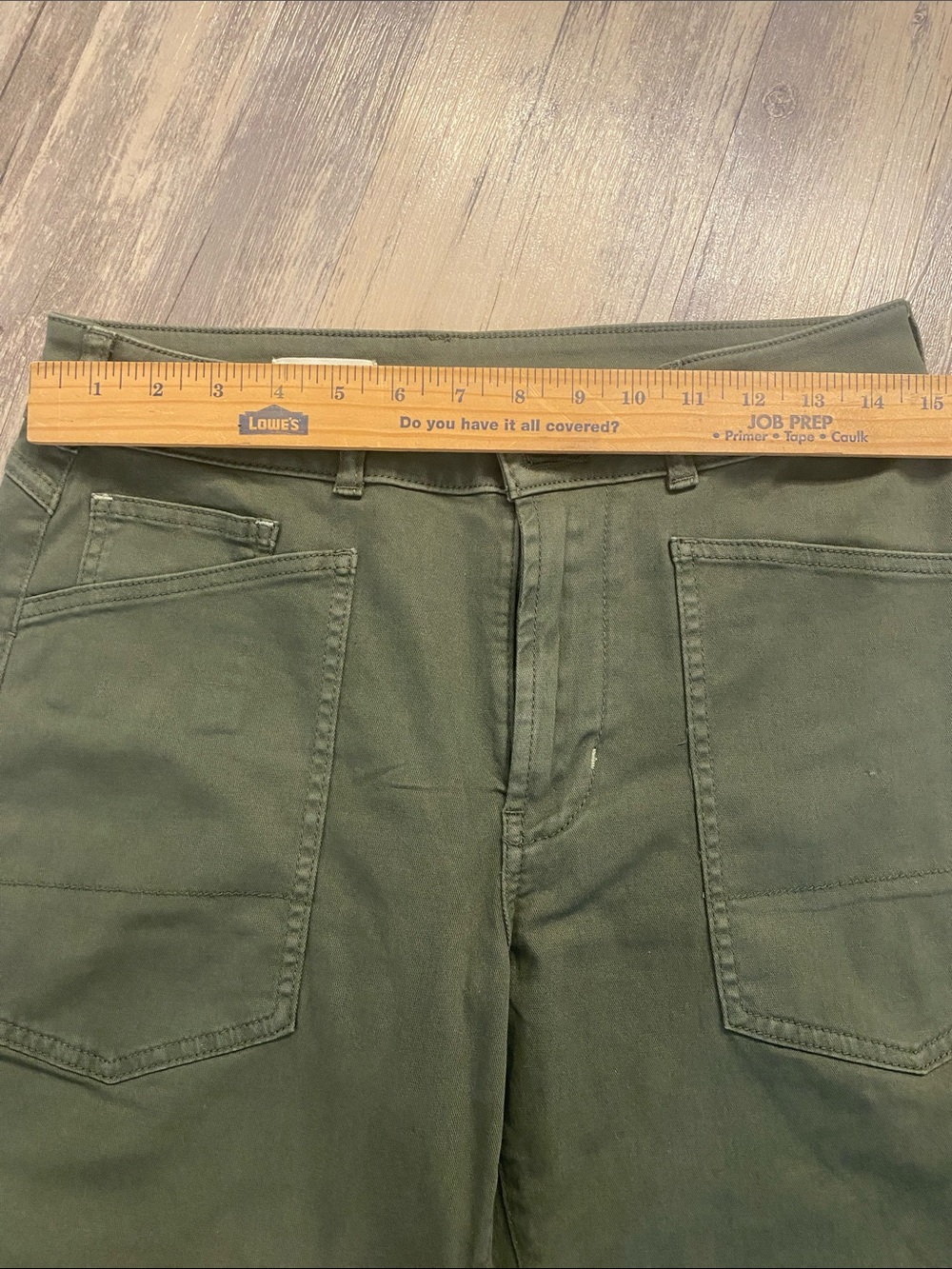 Anthropologie Pilcro Cotton
Straight Leg Pants Army Green Sz 27 - Picture 2 of 10